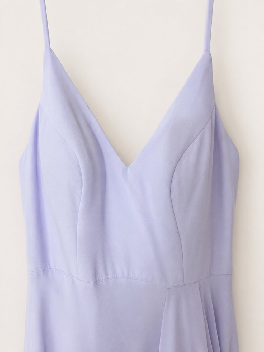 Azazie Sz 6 Lavender Chiffon Bridesmaid Maxi Dress Ruffle Gown - Picture 7 of 9